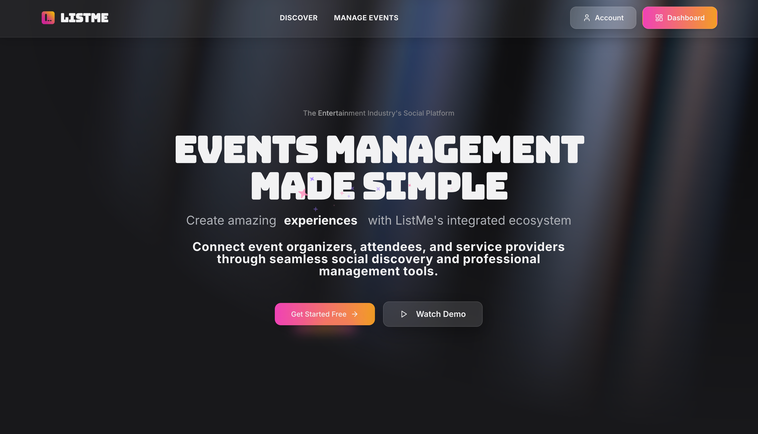 ListMe - Event Management